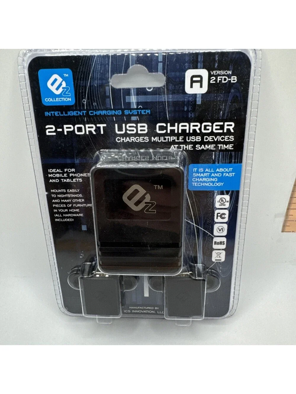 Ez Collection 2 Port usb Charger - New In Packaged - Sealed